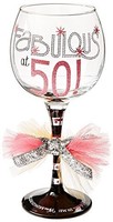 Mud Pie Fabulous At 50 Wine Glass , New, Free Shipping on sale Mud Pie Fabulous At 50 Wine Glass , New, Free Shipping on sale