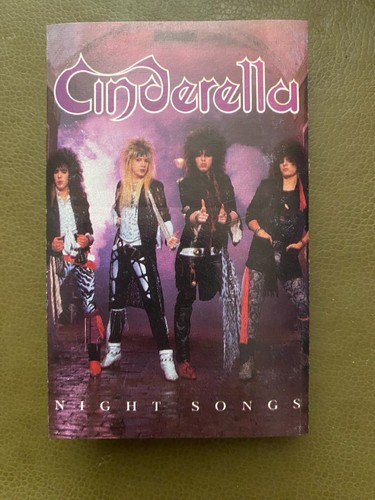 Cinderella *Night Songs *NO cassette tape *insert J-CARD ONLY *NO case included