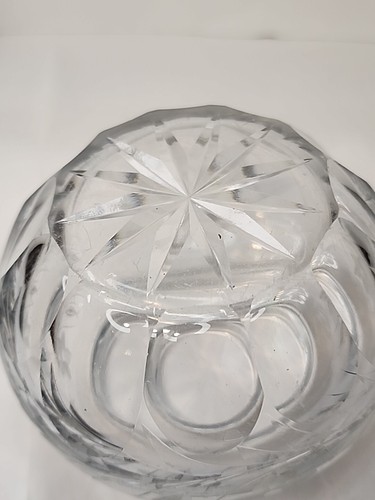 Antique Victorian Dresser Jar Sterling Silver Lid Cut Glass Floral - Picture 8 of 19
