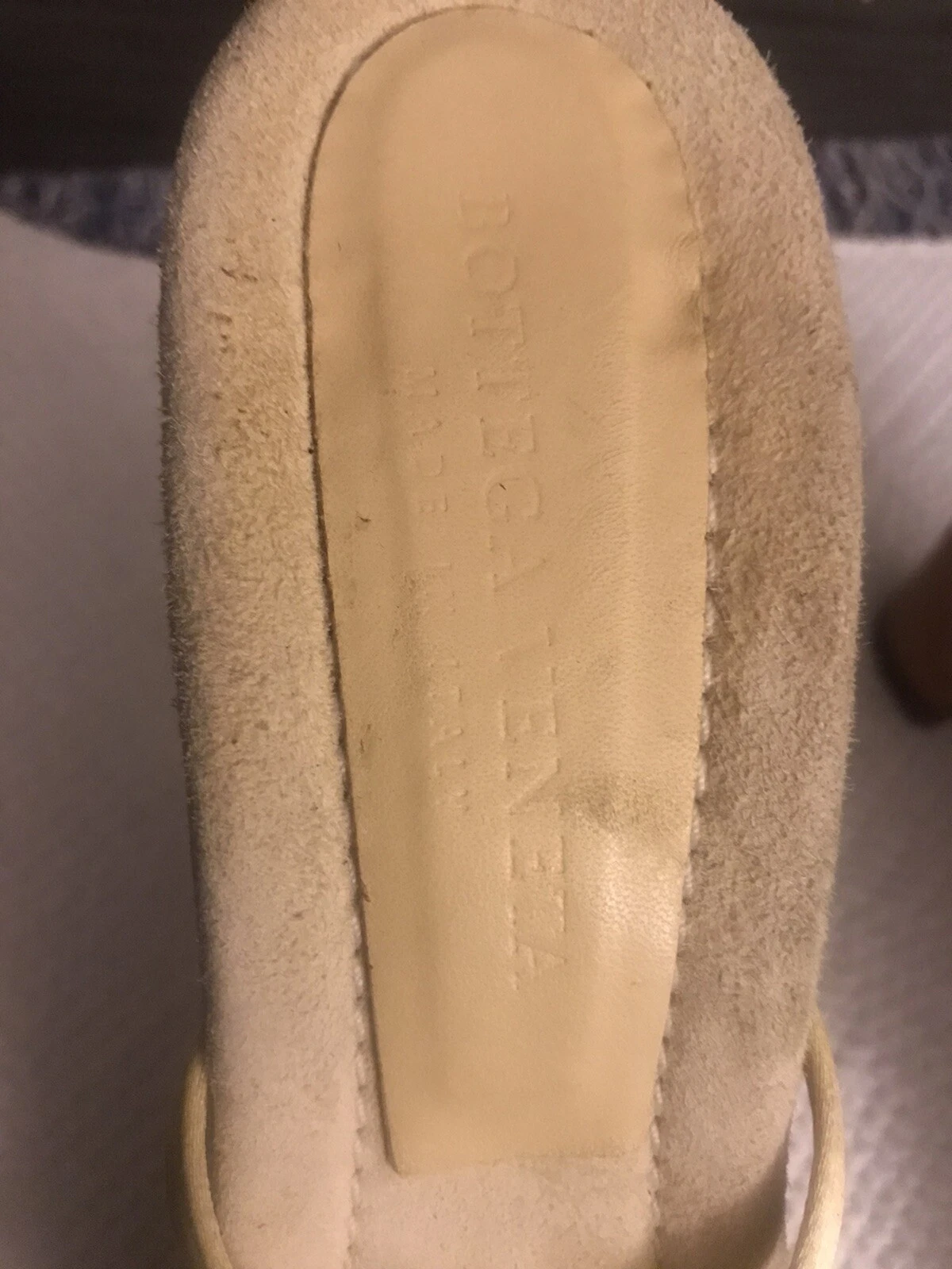 BOTTEGA VENETA Sandali donna Bottega Venetia taglia 37 1 2 scamosciati con cinturino tacco giallo