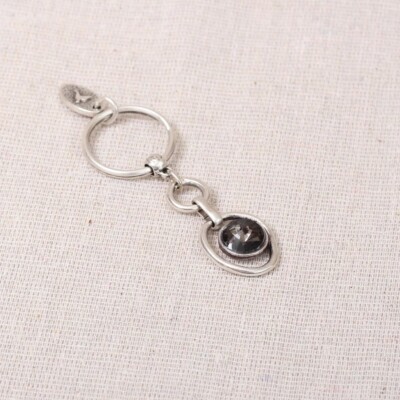 BNWT TREATY JEWELLERY GABRIELLA GREY SILVER-PLATED KEY RING - FREE P&P ...