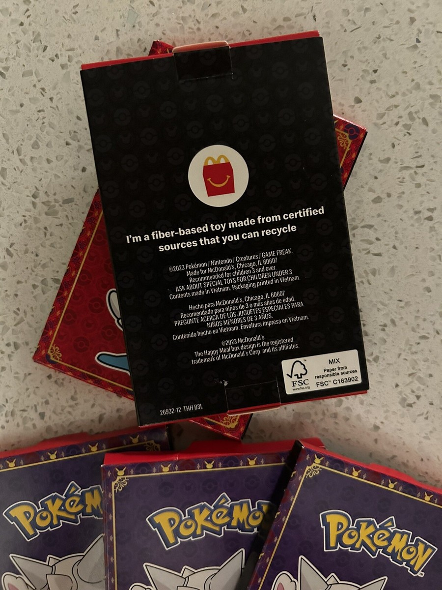 Pokmon Match Battle McDonalds Promo Booster Pack (2023)  Factory Sealed,  4 Cards Mcdonald's Pokemon Tcg Cards