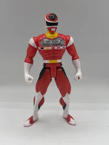 Vintage 1997 Bandai Power Ranger In Space Rare Red Battlized Ranger Figure Toy