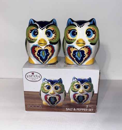 Espana Lifestyle BOCCA OWL Salt & Pepper Shakers BRAND NEW IN BOX - Picture 18 of 18