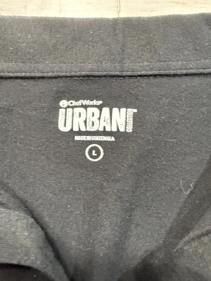 Camisa polo para mujer Chef Works Urban Collection negra manga larga cuello talla L Foto 2 de 4