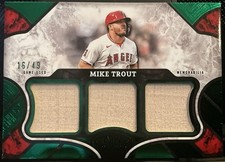 Mike Trout 2025 Topps Tier One Triple Relic /49 Angels
