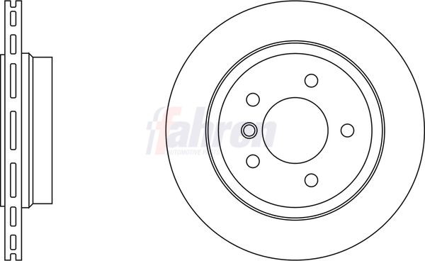 2x Rear Brake Disc For BMW Fahren FBD6074 Outer Ø 294mm Vented