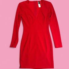 Windsor Red Glitter Long Sleeve Dress Size 6