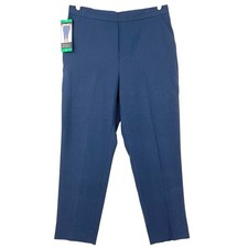 Banana Republic Women's Pull-on Tapered Stretch Blue Pants Size 12 High-Rise NWT