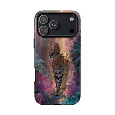 Serval Cat Radiant Jungle | Tough Phone Case | iPhone, Galaxy, Pixel