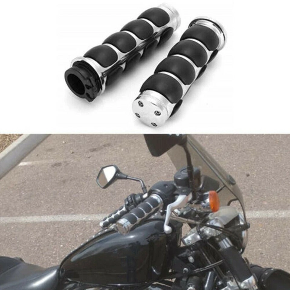 1" Handlbar End Motorcycle Hand Grips For Victory V92SC Big Dog Vintage Prosport Foto 3 de 4