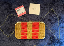 Kate Spade Palmetto Street Kiff Wicker Clutch...