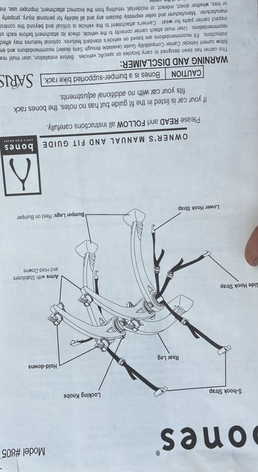 ¡Nuevo! Portabicicletas Saris Bones 2 Soporte para maletero Soporte para 2 bicicletas - Gris Foto 3 de 3