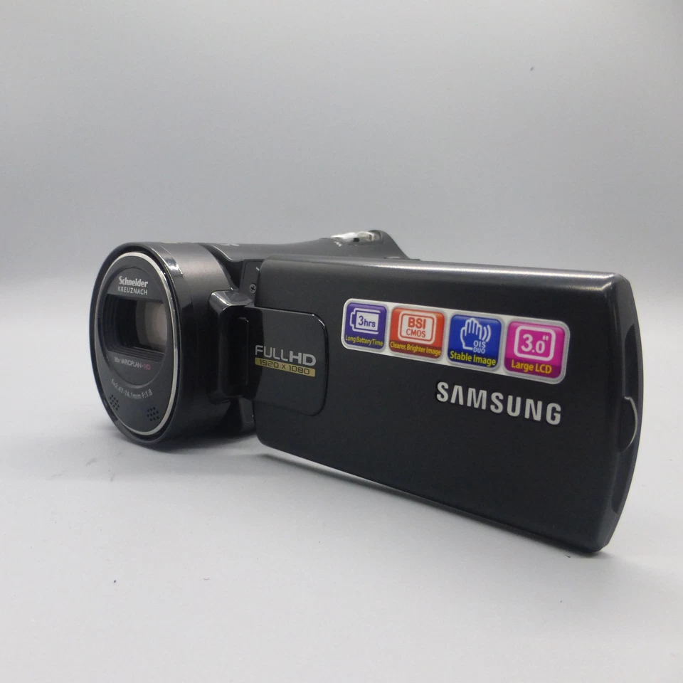 Samsung HMX-H320BP Handheld High Definition Camcorder Black Tested - Image 2 of 4