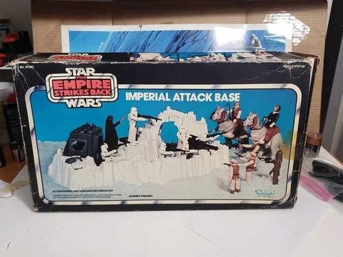 Hoth Imperial Attack Base Playset Box Only Vintage star wars Has all Flaps
