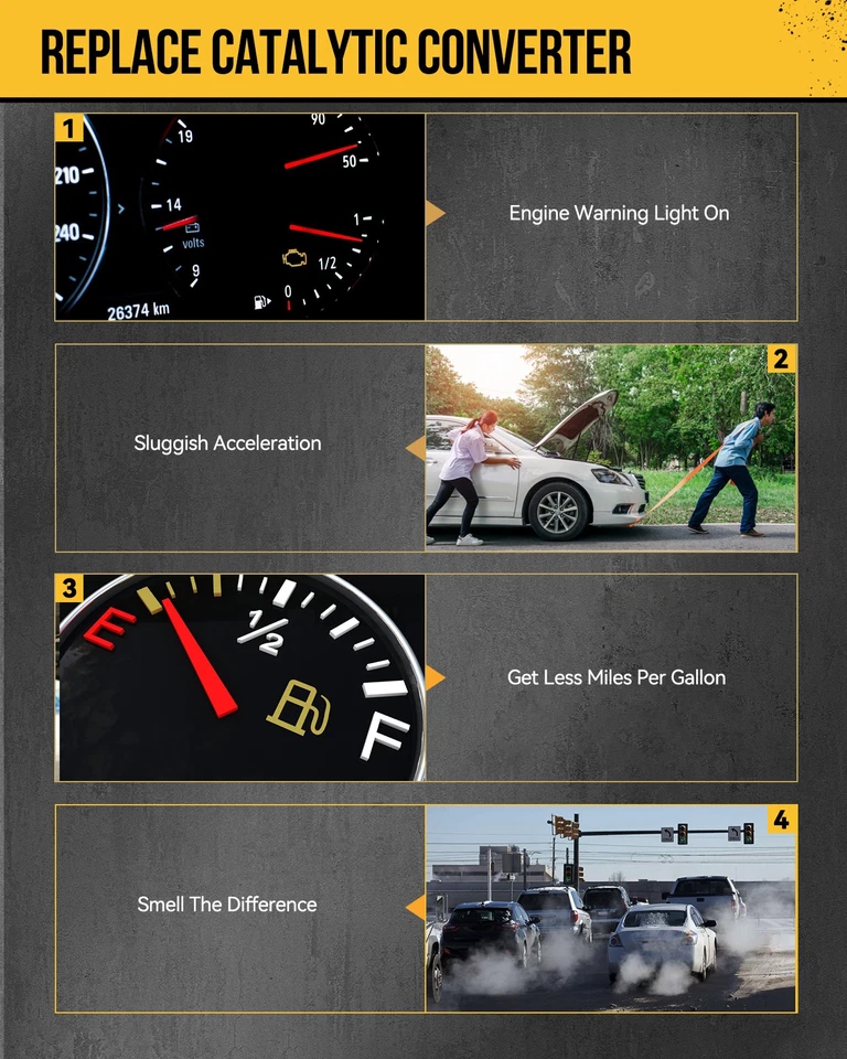 Conversor catalítico frontal compatível com 2011-2016 Chrysler Town & Country 3.6L V6 16779 - Imagem 4 de 4