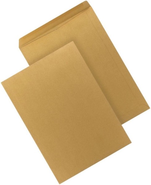 250 Versandtaschen Din C4 229 X 324 Mm Braun Selbstklebend Kuvert UmschläGe-image