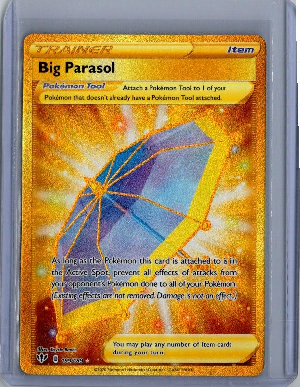 Big Parasol (Secret) Holofoil Secret Rare SWSH03: Darkness Ablaze 199/189 NM