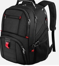 50L Extra Large Travel Backpack - Water Resistant Laptop Bag with Shoe Compartme