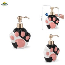 Black/White Cute Cat Paw Hand Soap Dispenser Cat Lover Gift