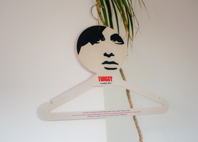 Twiggy # Kleiderbügel # London Art # Vintage # 60er