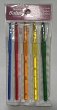 Susan Bates Crystalites Acrylic Crochet Hook Set-Sizes G6 To K10.5