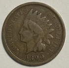 1890 Indian Head Cent Penny 518D