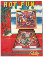 Skateball Bally Pinball Flyer / Brochure / Ad /