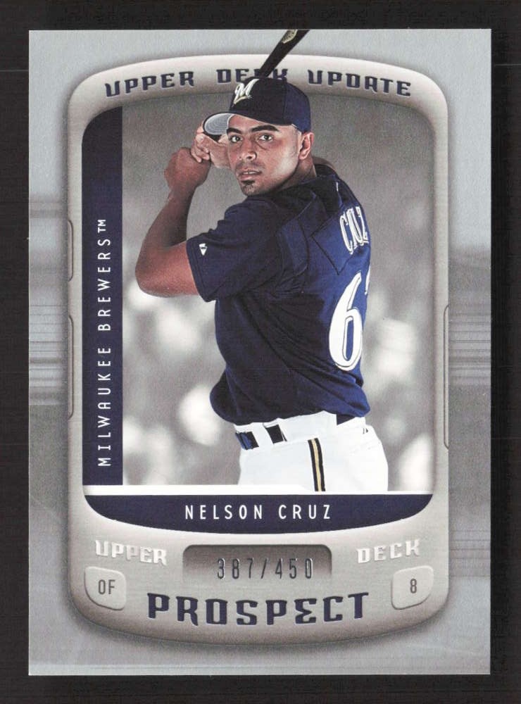 2005 Upper Deck Update Nelson Cruz Prospects Silver Rookie /450 Brewers TV1784