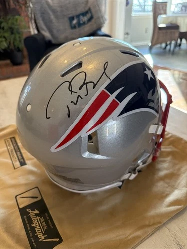 Tom Brady Autographed Patriots Authentic Speed Helmet Fanatics Authenticated