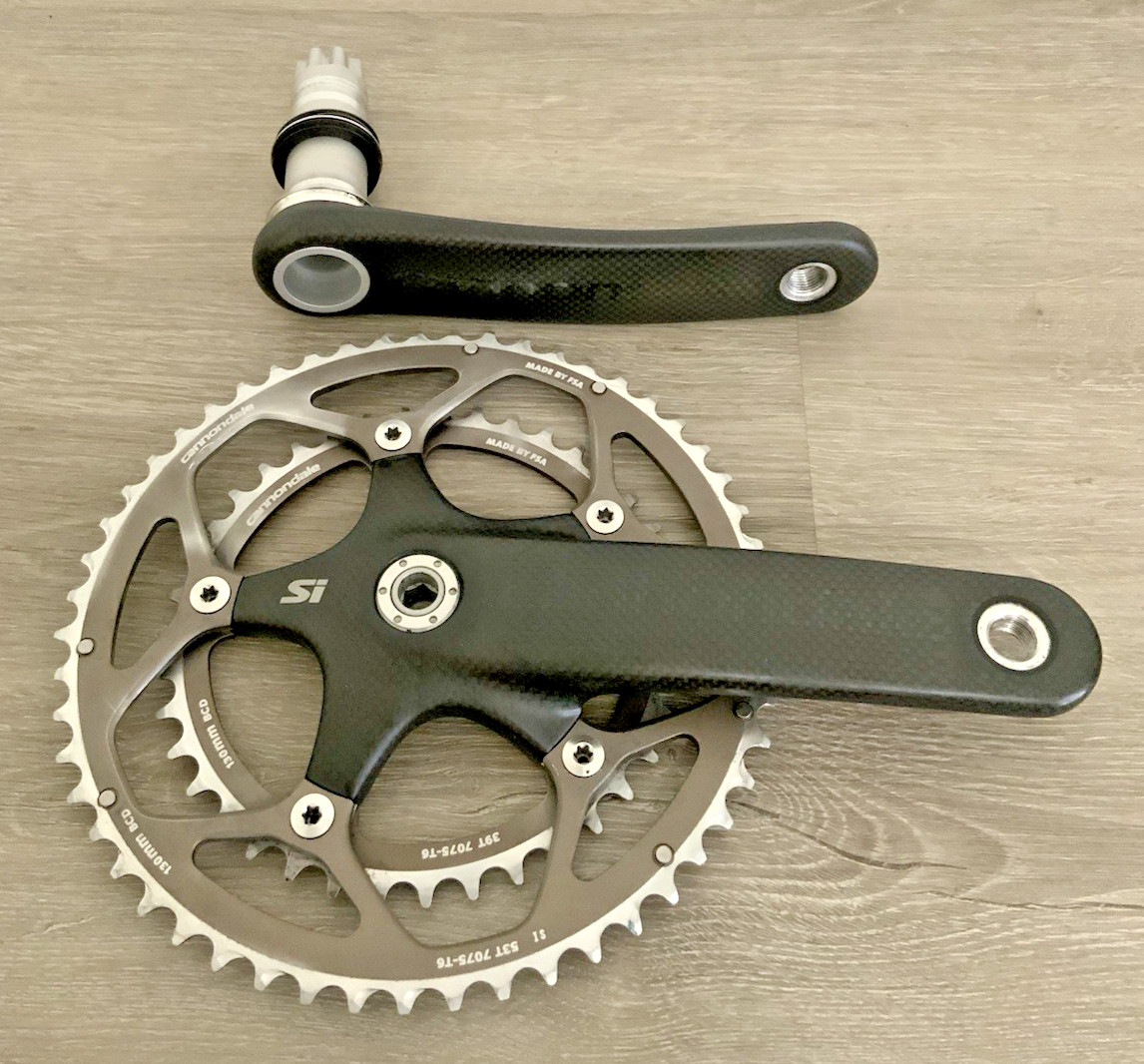 CANNONDALE HOLLOWGRAM SI CARBON CRANKSET 170 MM 53-39 TOOTH 10 OR 9 SPEED