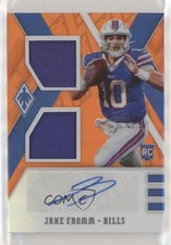 2020 Panini Phoenix RPS Rookie Dual Jersey Orange /50 Jake Fromm #RDA-JF Auto RC