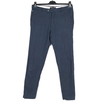 Pantalon chino homme SCOTCH & SODA MOTT taille W29 L28 slim fit bleu coton - Photo 1/4
