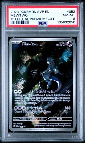 Mewtwo 052 PSA 8 SVP Black Star Promo - 151 Ultra Premium Collection Pokemon NM