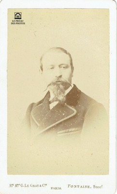 CDV BRUNNEN Phot. Ca 1870 Eugen BURE Graf von ORX natürlicher Sohn von NAPOLEON III