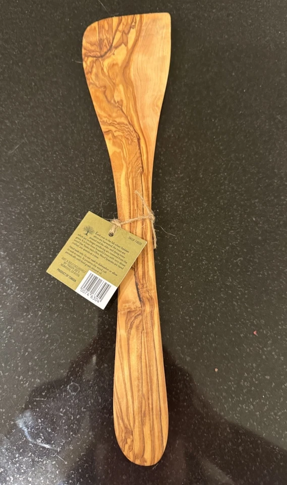 Espátula de madera de olivo hecha a mano Trader Joe’s Holiday edición limitada Navidad Foto 2 de 4