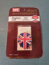 Vintage New/Old Stock Sealed MY Union Jack Dart Flights, Made In...