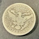 1898 Barber Quarter-- Very Good (VG) Condition--Philadelphia Minted--90% Silver