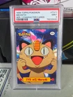 1999 Topps Pokemon Meowth #52 TV Animation Edition Mint PSA 9