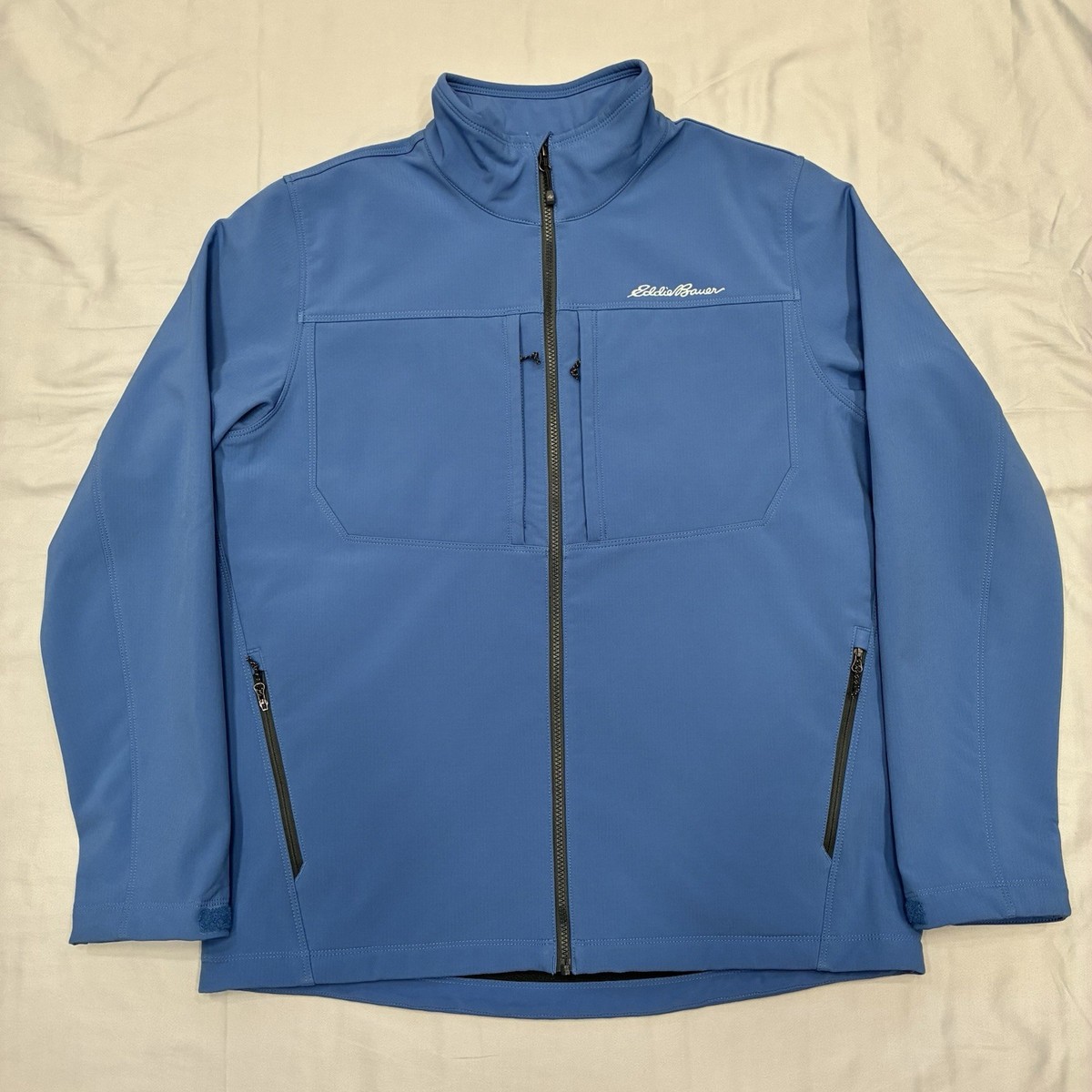 Eddie Bauer Windfoil Thermal Jacket Mens Large Blue NWOT | eBay