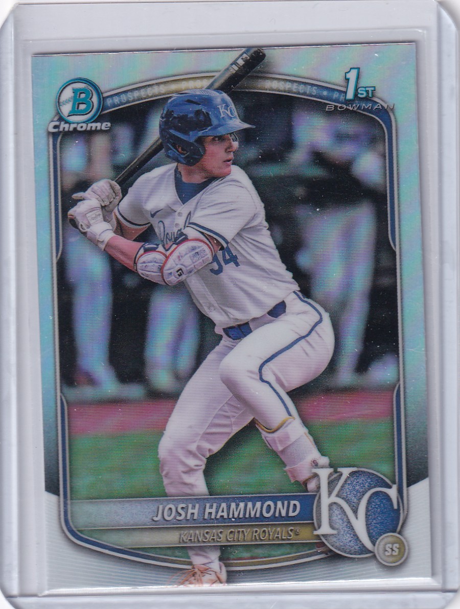 2025 Bowman Draft Chrome Refractor #BDC-185 Josh Hammond - Royals