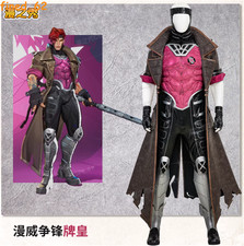 Marvel Rivals Gambit Cosplay Costume Outfit Halloween Men Full Set Party Dress