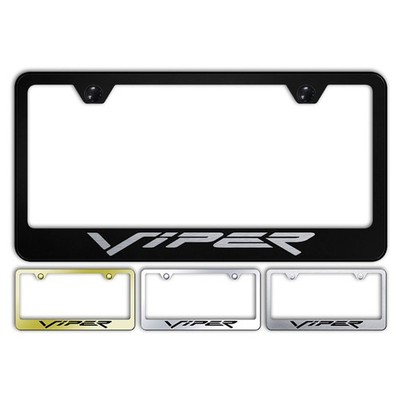 Name Stainless Steel Wide Bottom License Plate Frame for Viper - AUGDP2920