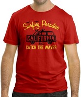 Cressi Herren Surfing Paradise T-Shirt, Sport, Freizeitshirt, Rot, Xl