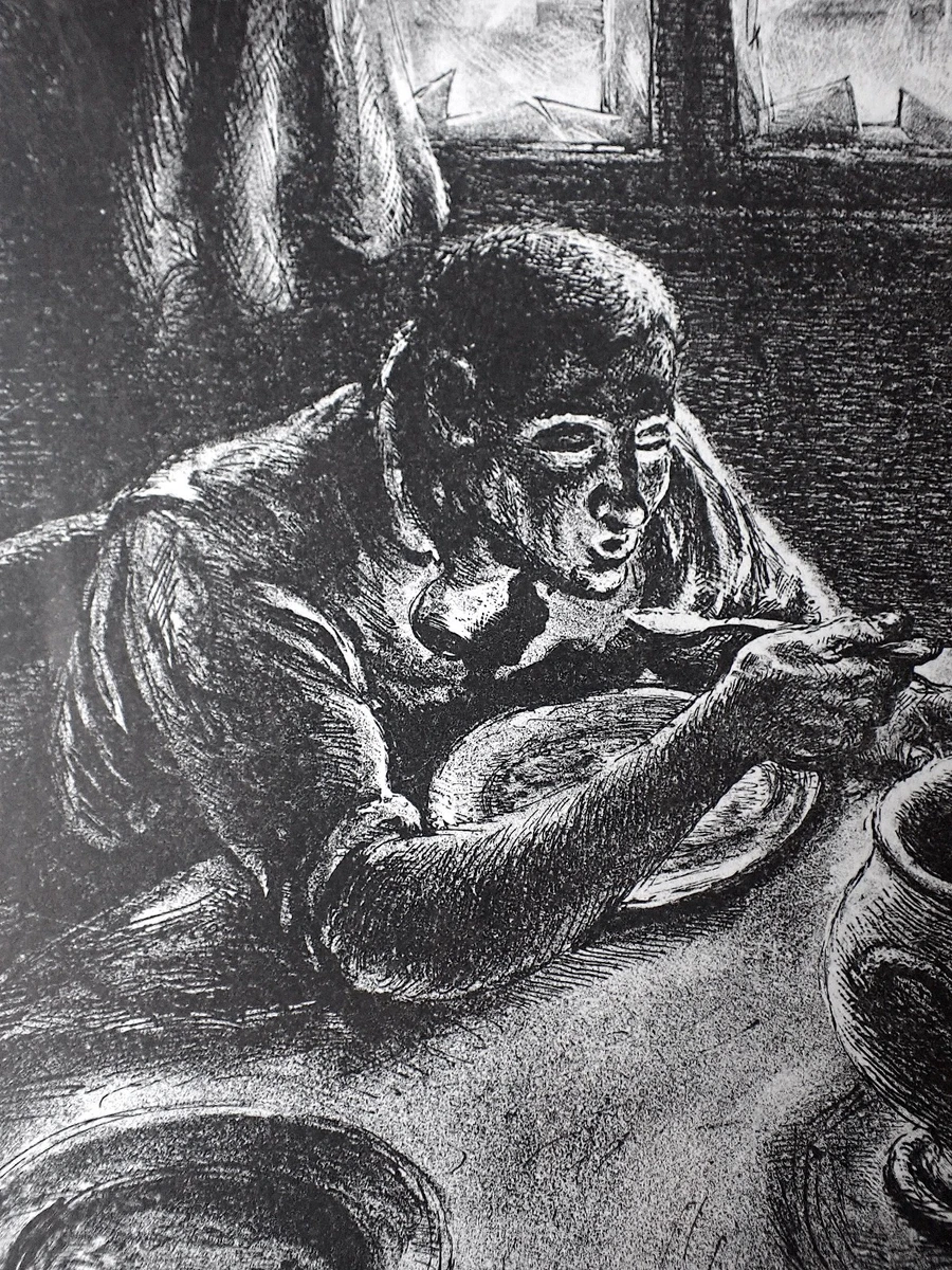 LLL! „Die gute Suppe"  Bombardierung Kriegsverbrechen Soldaten A. Paul Weber