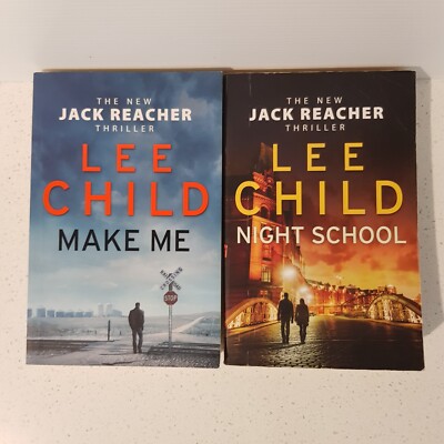Make Me  & Night School by Lee Child Jack Reacher #20-21 Large Paperback