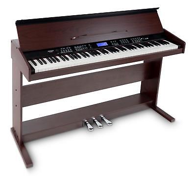 88-Tasten Digital E-Piano Beginner Home Keyboard Klavier 3 Pedale USB Weiß matt