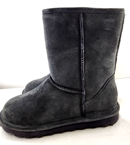 Bearpaw Women's Elle Short Winter Boots Size 10 Medium Charcoal gray suede NEW - Picture 7 of 9