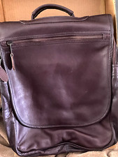 Genuine Leather Burgundy Backpack Great for P...