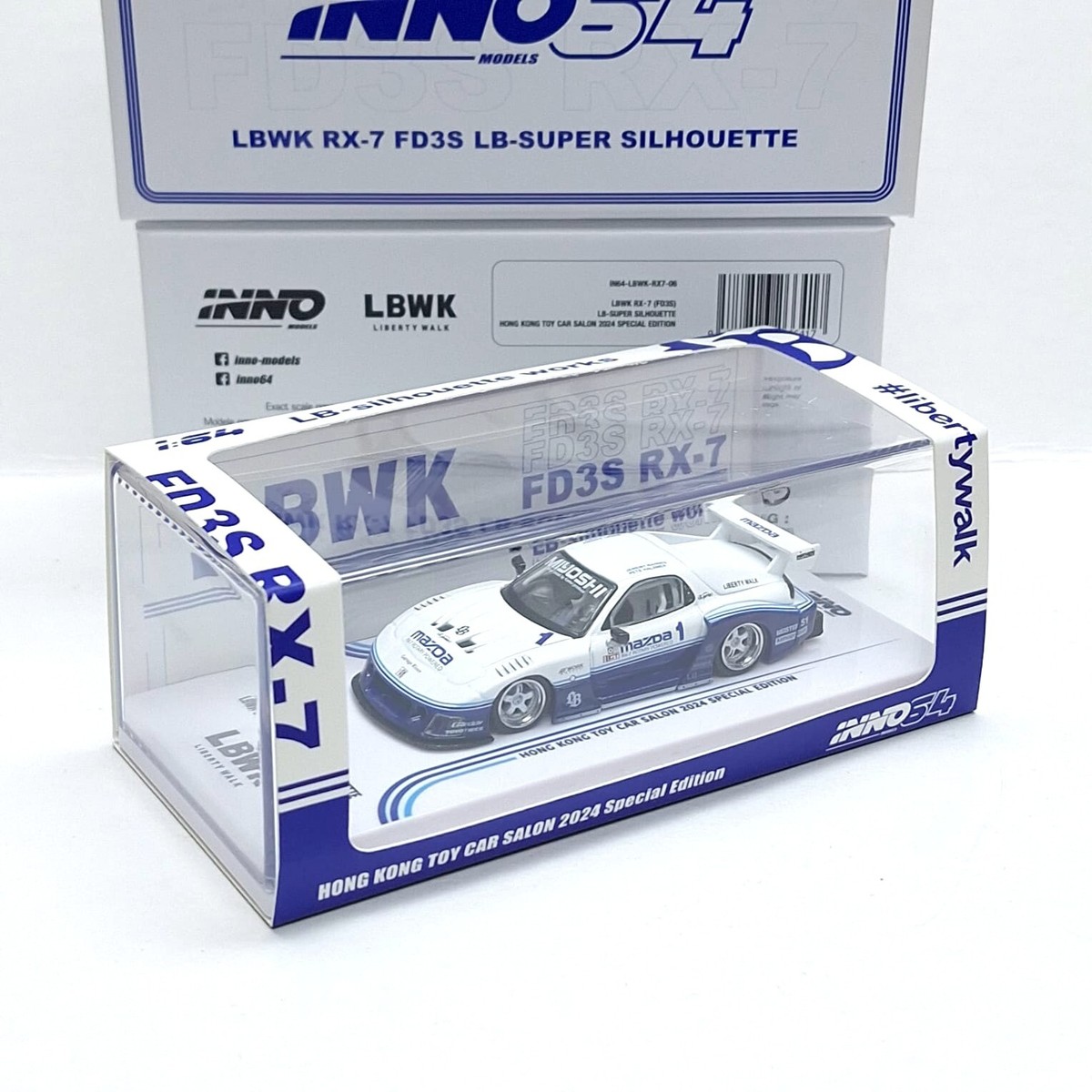 INNO64 1/64 LBWK MAZDA RX-7 FD3S LB-SUPER SILHOUETTE Hong
